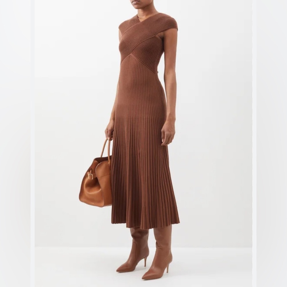 GABRIELA HEARST Eno Wool & Silk Maxi Dress - Picture 2 of 12